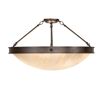 Meyda Tiffany Dionne 4 Light 28" Wide Semi-Flush Bowl Ceiling Fixture