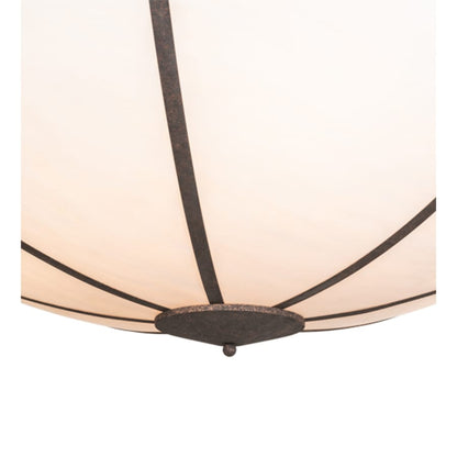 Meyda Tiffany Commerce 8 Light 72" Wide Semi-Flush Bowl Ceiling Fixture - Rococo Finish