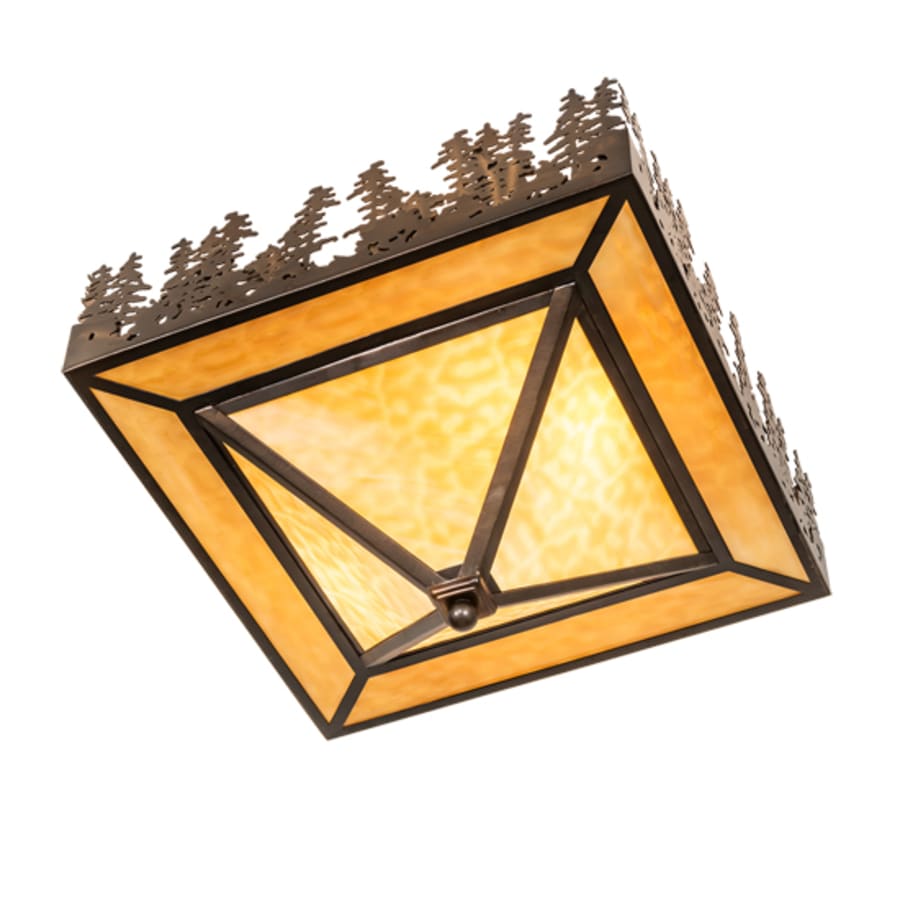 Meyda Tiffany Pine Lake 2 Light 27" Wide Semi-Flush Ceiling Fixture