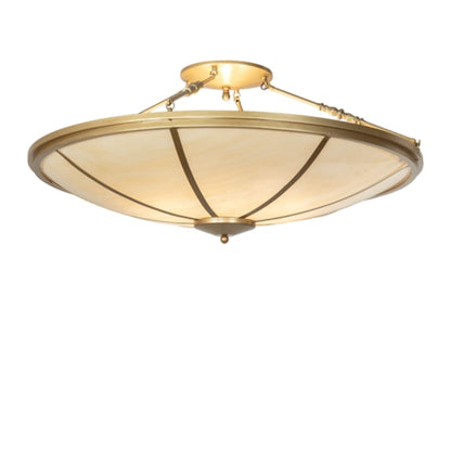 Meyda Tiffany Commerce 8 Light 45" Wide Semi-Flush Bowl Ceiling Fixture