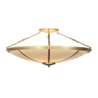 Meyda Tiffany Commerce 8 Light 45" Wide Semi-Flush Bowl Ceiling Fixture
