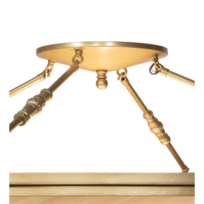 Meyda Tiffany Commerce 8 Light 45" Wide Semi-Flush Bowl Ceiling Fixture