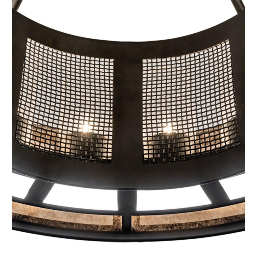 Meyda Tiffany Smythe Craftsman 16 Light 30" Wide Semi-Flush Drum Ceiling Fixture