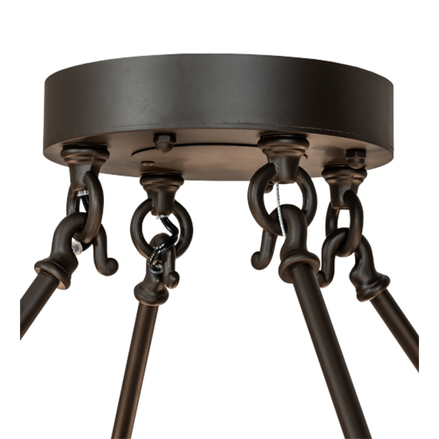 Meyda Tiffany Smythe Craftsman 16 Light 30" Wide Semi-Flush Drum Ceiling Fixture