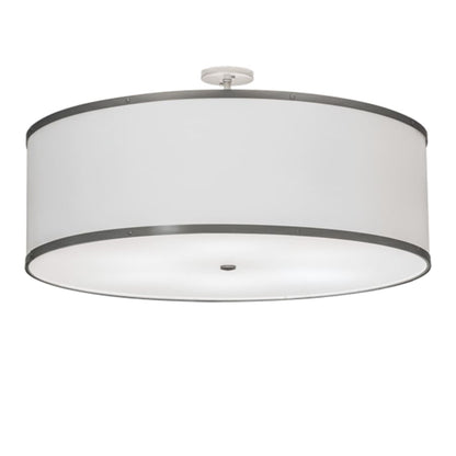 Meyda Tiffany Cilindro 6 Light 36" Wide Semi-Flush Drum Ceiling Fixture - Champagne Finish