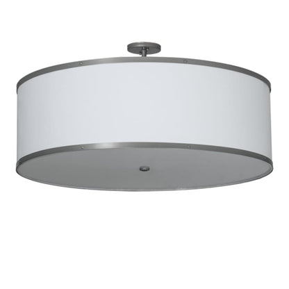 Meyda Tiffany Cilindro 6 Light 36" Wide Semi-Flush Drum Ceiling Fixture - Champagne Finish