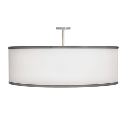 Meyda Tiffany Cilindro 6 Light 36" Wide Semi-Flush Drum Ceiling Fixture - Champagne Finish