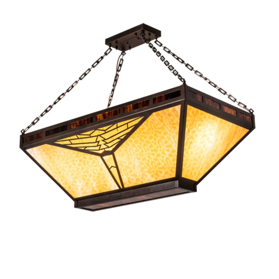 Meyda Tiffany Nuevo Mission 9 Light 48" Wide Semi-Flush Linear Ceiling Fixture