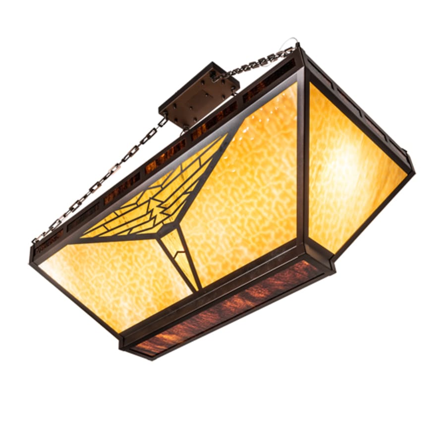 Meyda Tiffany Nuevo Mission 9 Light 48" Wide Semi-Flush Linear Ceiling Fixture