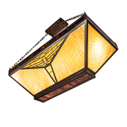 Meyda Tiffany Nuevo Mission 9 Light 48" Wide Semi-Flush Linear Ceiling Fixture
