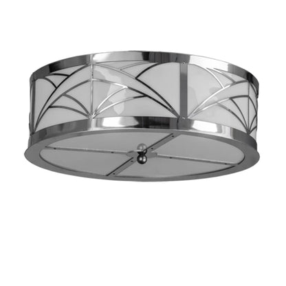 Meyda Tiffany Revival Deco Cilindro 4 Light 22" Wide Semi-Flush Drum Ceiling Fixture
