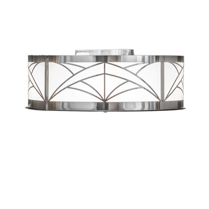 Meyda Tiffany Revival Deco Cilindro 4 Light 22" Wide Semi-Flush Drum Ceiling Fixture