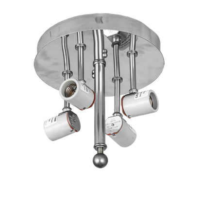 Meyda Tiffany Revival Deco Cilindro 4 Light 22" Wide Semi-Flush Drum Ceiling Fixture