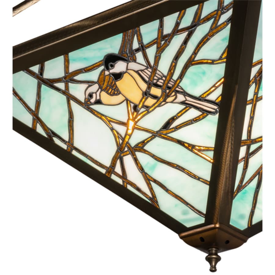 Meyda Tiffany Backyard Friends 4 Light 24" Tall Semi-Flush Ceiling Fixture - Antique Copper Finish