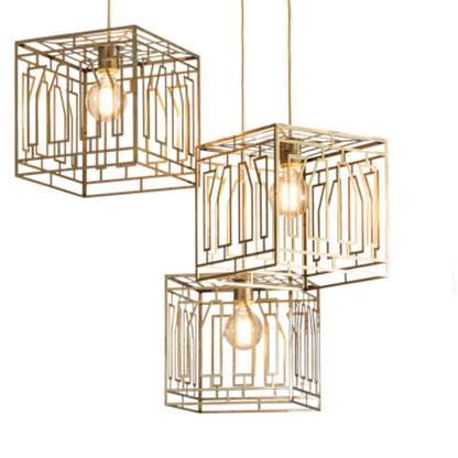 Meyda Tiffany 3 Light 32" Wide Abstract Multi Light Pendant