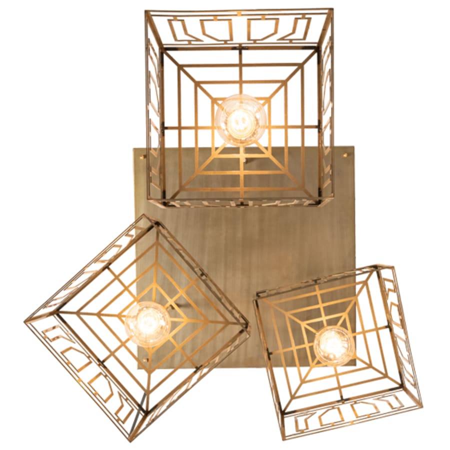 Meyda Tiffany 3 Light 32" Wide Abstract Multi Light Pendant