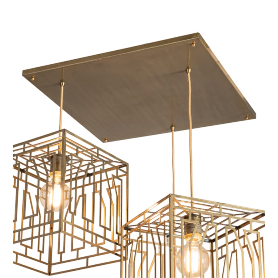 Meyda Tiffany 3 Light 32" Wide Abstract Multi Light Pendant