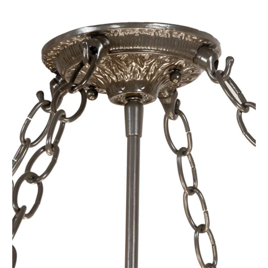 Meyda Tiffany Fleur-de-Lite 4 Light 26" Wide Semi-Flush Bowl Ceiling Fixture