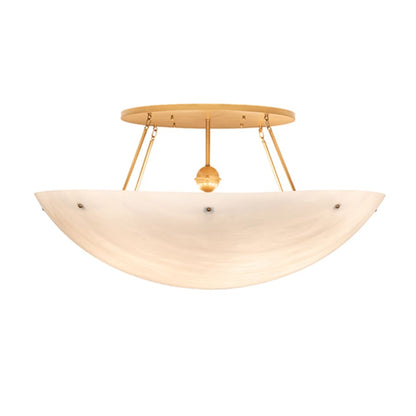 Meyda Tiffany Artesia 12 Light 60" Wide Semi-Flush Bowl Ceiling Fixture - Gold Metallic Finish