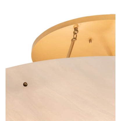 Meyda Tiffany Artesia 12 Light 60" Wide Semi-Flush Bowl Ceiling Fixture - Gold Metallic Finish