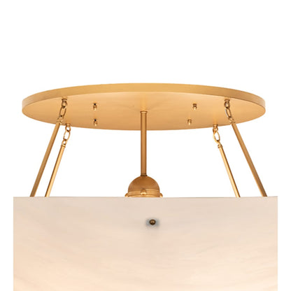 Meyda Tiffany Artesia 12 Light 60" Wide Semi-Flush Bowl Ceiling Fixture - Gold Metallic Finish