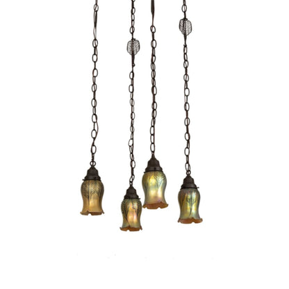 Meyda Tiffany 4 Light 21" Wide Multi Light Pendant