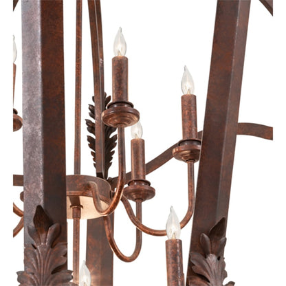 Meyda Tiffany 12 Light 43" Wide Taper Candle Pendant