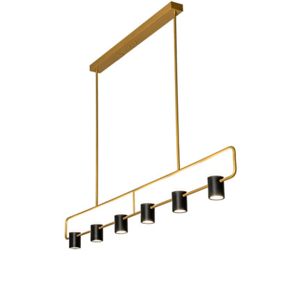 Meyda Tiffany 6 Light 72" Wide Linear Pendant