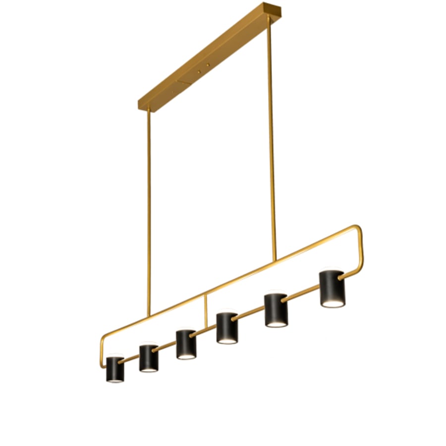 Meyda Tiffany 6 Light 72" Wide Linear Pendant