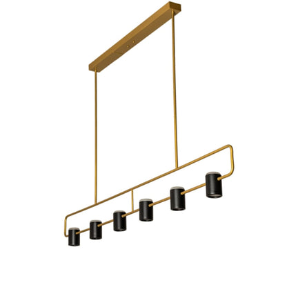 Meyda Tiffany 6 Light 72" Wide Linear Pendant