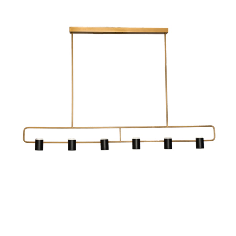 Meyda Tiffany 6 Light 72" Wide Linear Pendant