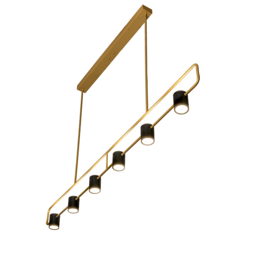 Meyda Tiffany 6 Light 72" Wide Linear Pendant