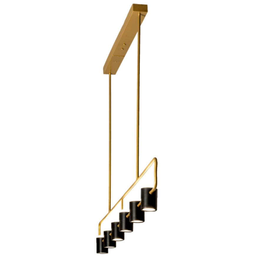 Meyda Tiffany 6 Light 72" Wide Linear Pendant