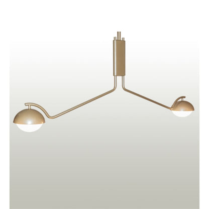 Meyda Tiffany 2 Light 63" Wide Linear Pendant