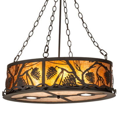 Meyda Tiffany 4 Light 18" Wide Abstract Pendant