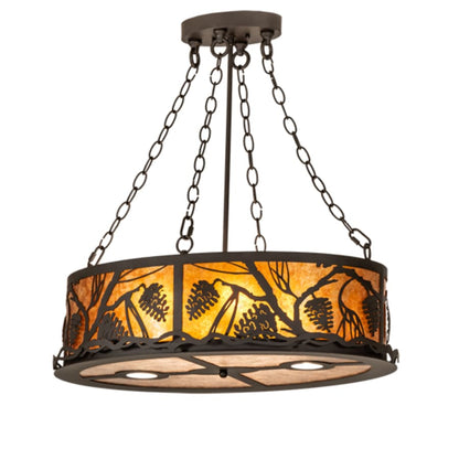 Meyda Tiffany 4 Light 18" Wide Abstract Pendant