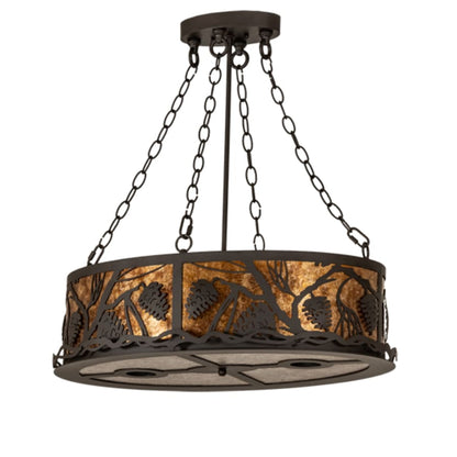 Meyda Tiffany 4 Light 18" Wide Abstract Pendant