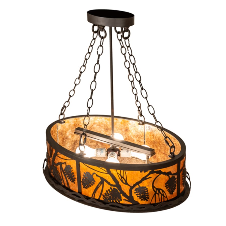Meyda Tiffany 4 Light 18" Wide Abstract Pendant