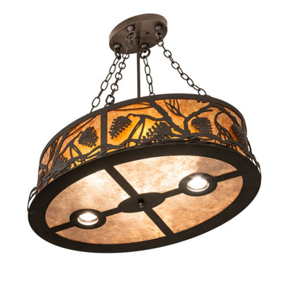 Meyda Tiffany 4 Light 18" Wide Abstract Pendant