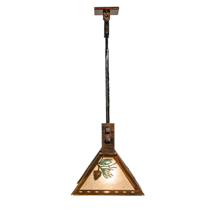 Meyda Tiffany 3 Light 45" Wide Abstract Linear Pendant
