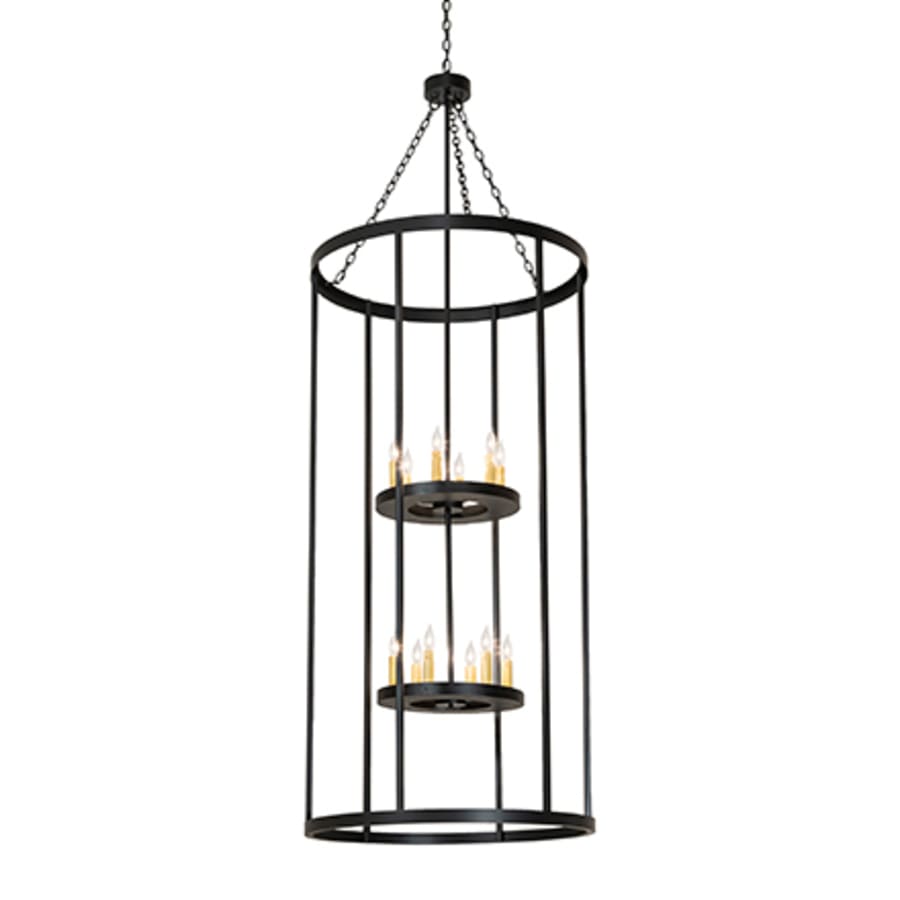 Meyda Tiffany 12 Light 36" Wide Taper Candle Pendant