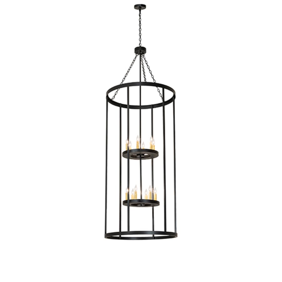 Meyda Tiffany 12 Light 36" Wide Taper Candle Pendant