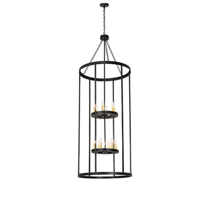 Meyda Tiffany 12 Light 36" Wide Taper Candle Pendant