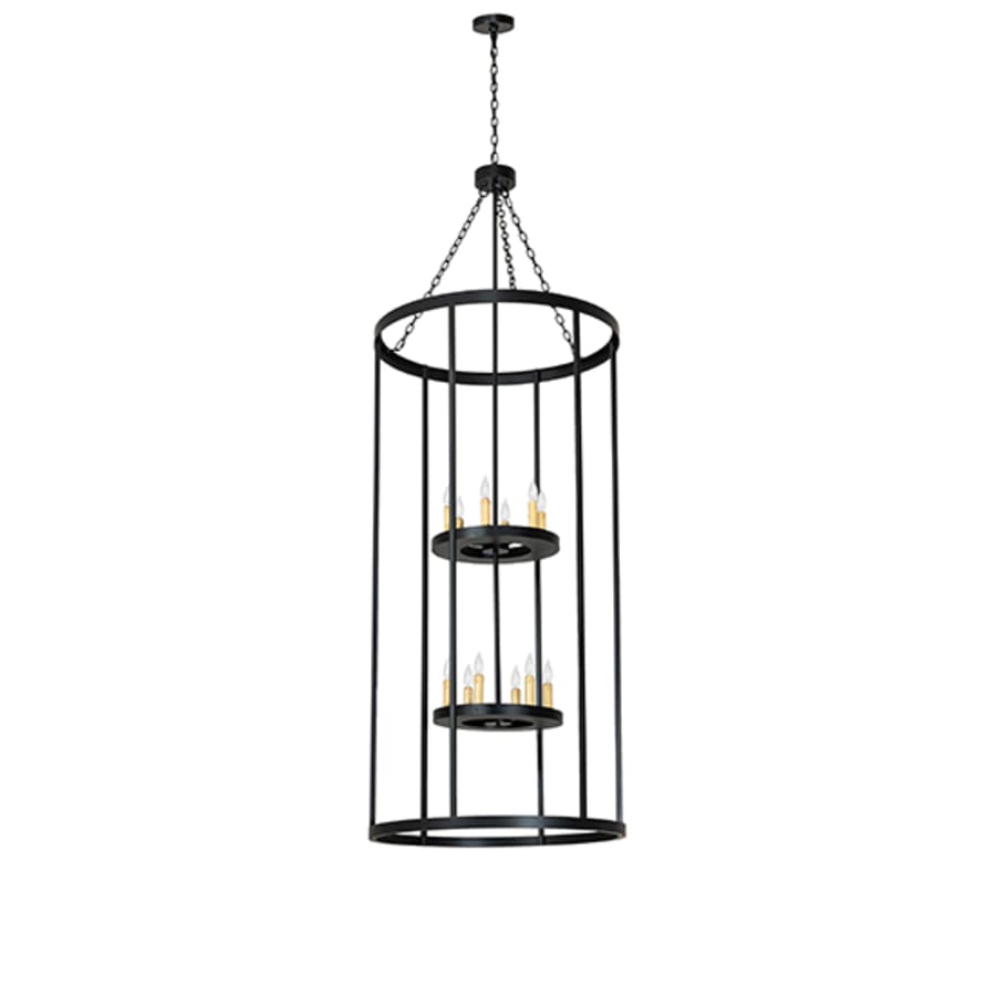 Meyda Tiffany 12 Light 36" Wide Taper Candle Pendant