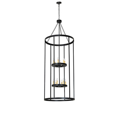 Meyda Tiffany 12 Light 36" Wide Taper Candle Pendant