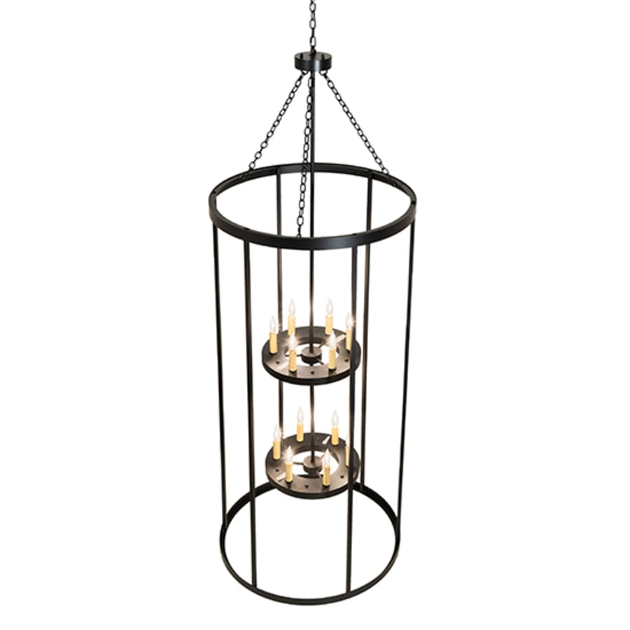 Meyda Tiffany 12 Light 36" Wide Taper Candle Pendant