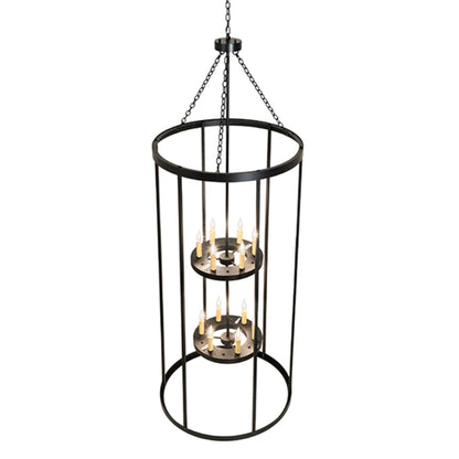 Meyda Tiffany 12 Light 36" Wide Taper Candle Pendant