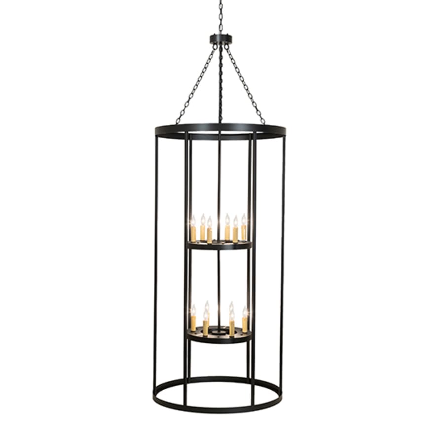 Meyda Tiffany 12 Light 36" Wide Taper Candle Pendant