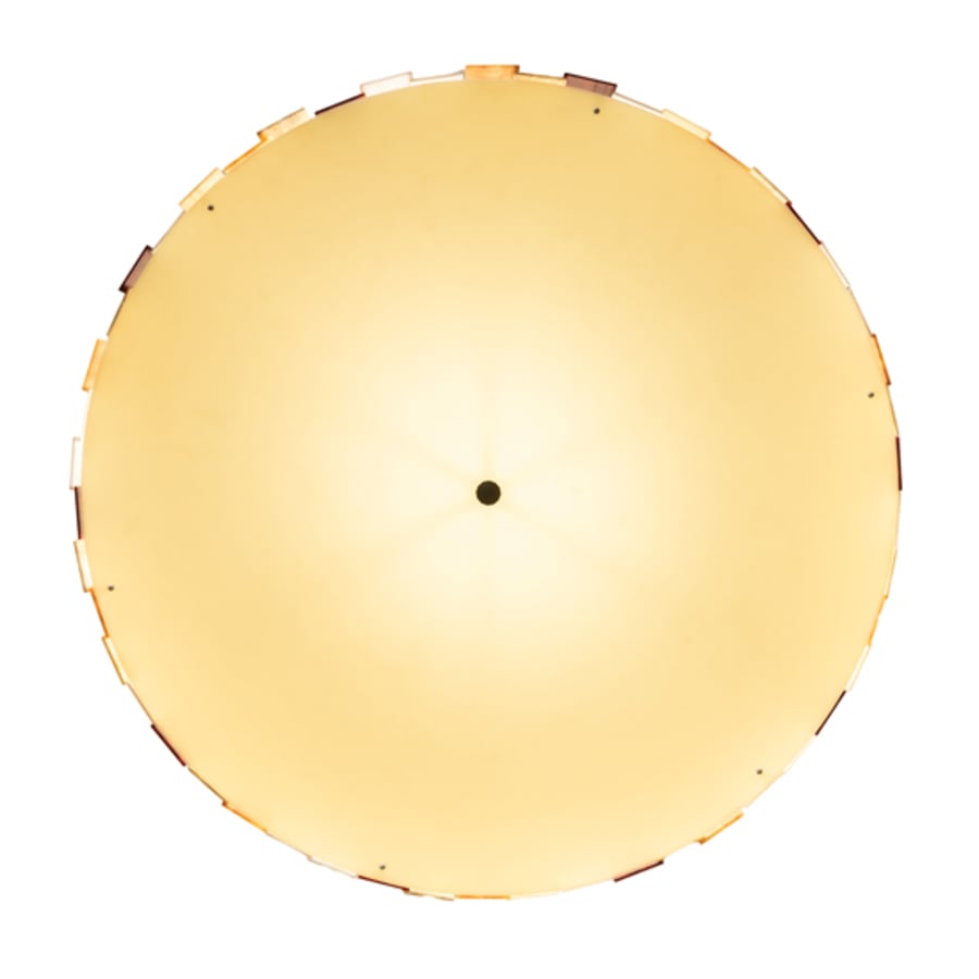 Meyda Tiffany Cilindro Calico 6 Light 47" Wide Semi-Flush Drum Ceiling Fixture