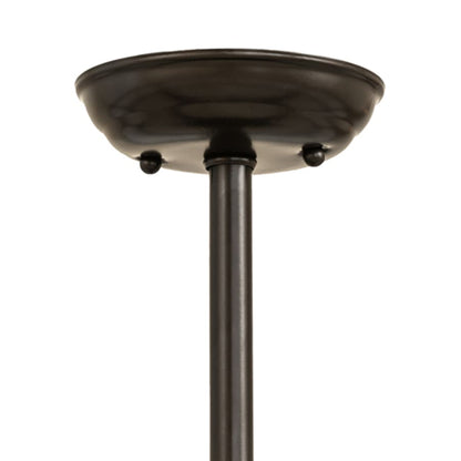 Meyda Tiffany Horseshoe 6 Light 36" Wide Semi-Flush Drum Ceiling Fixture